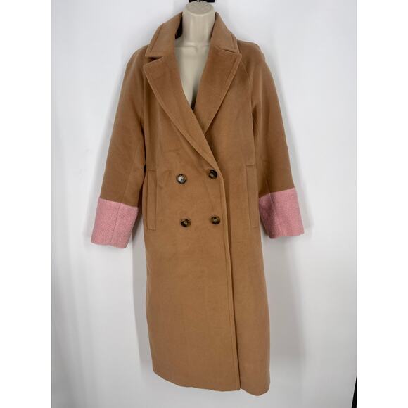 Mural Color Block Combo Coat (B42) - Picture 1 of 11